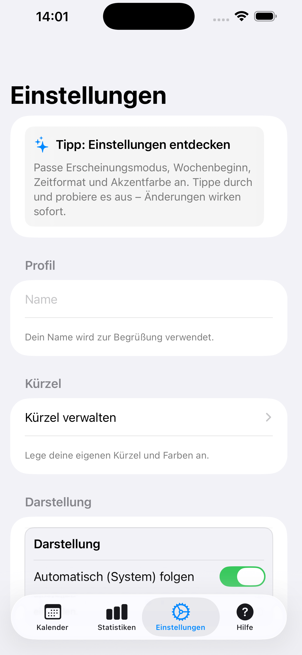 Dienstplan App – Screenshot 3