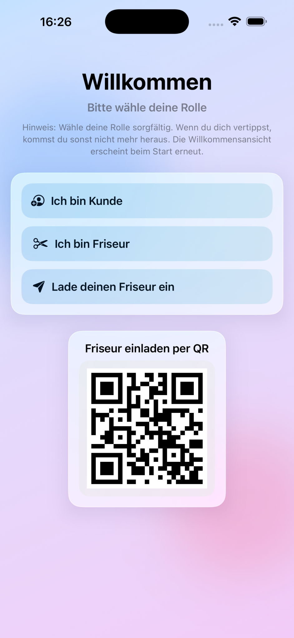 Friseur-App Screenshot 1