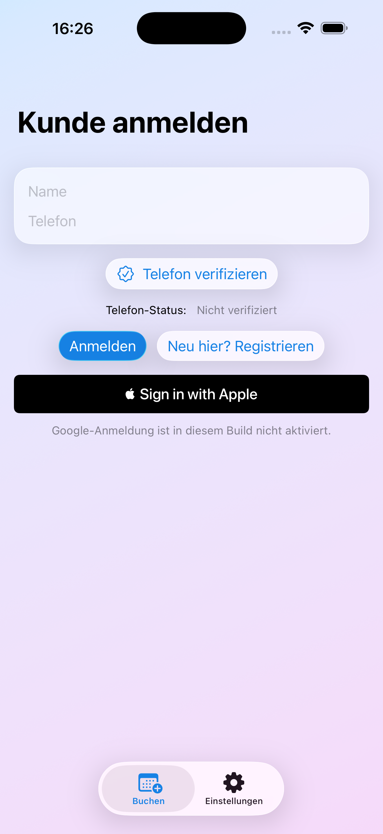 Friseur-App Screenshot 2